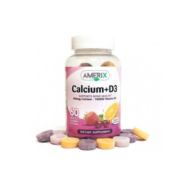 Amerix Gummy Calcium 500+vit D 3 60