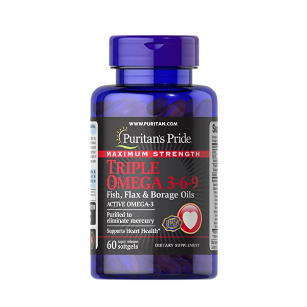 Puritan'S Pride Triple Omega 3.6.9 60 Softgels