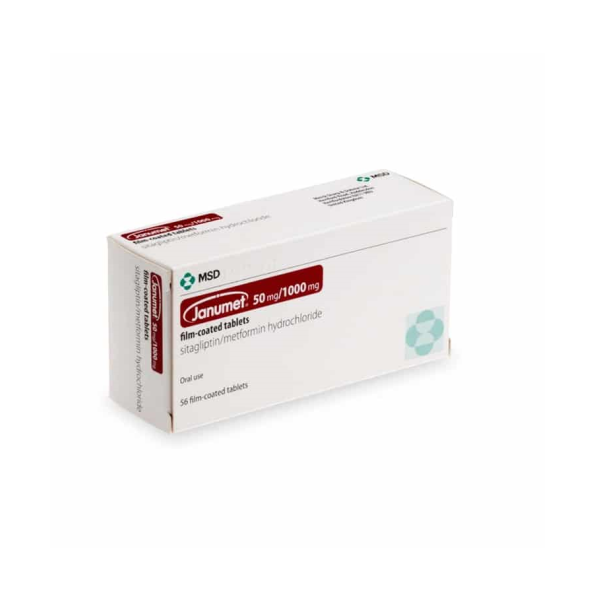 Janumet 50 Mg/ 1000 Mg Tab 56's
