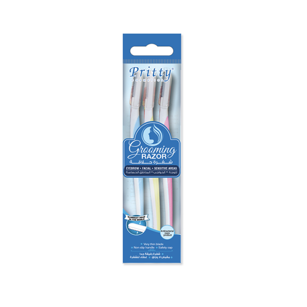 Pritty 3 Pc Pack Eyebrow Razor