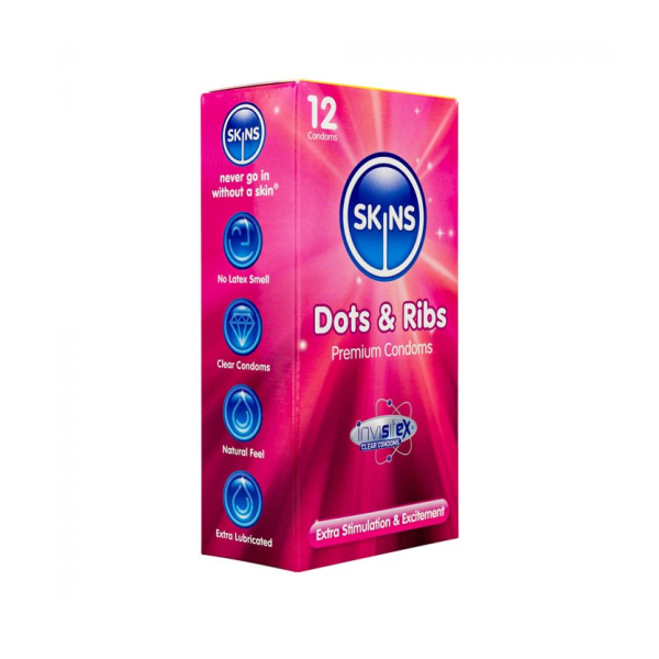 Skins Dots Ribs 12 Condoms