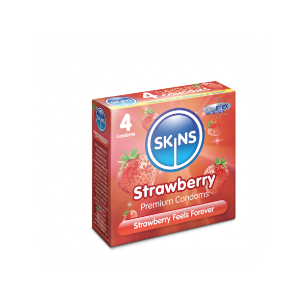 Skins Strawberry 4 Condoms