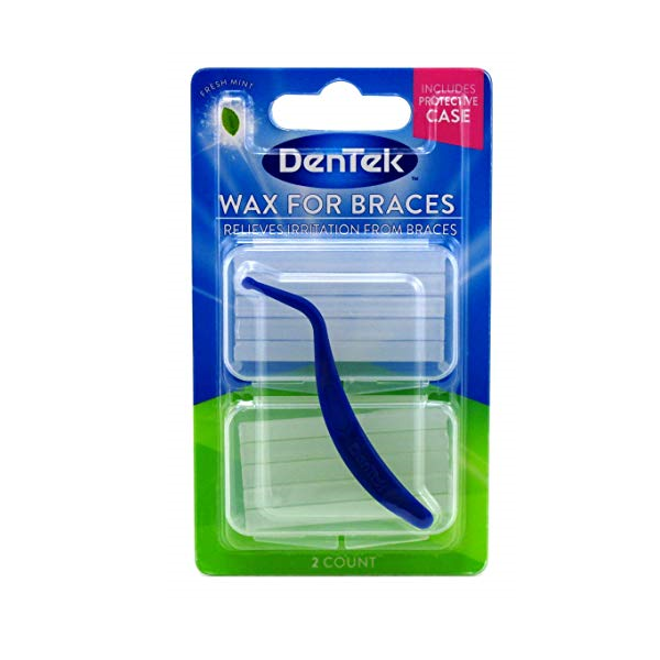 Dentek Wax For Braces Twin Pack