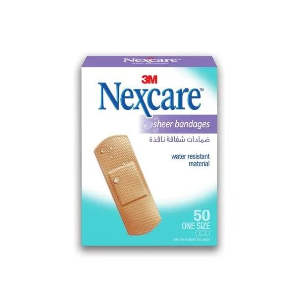Nexcare Sheer Bandages 50 Pcs-656