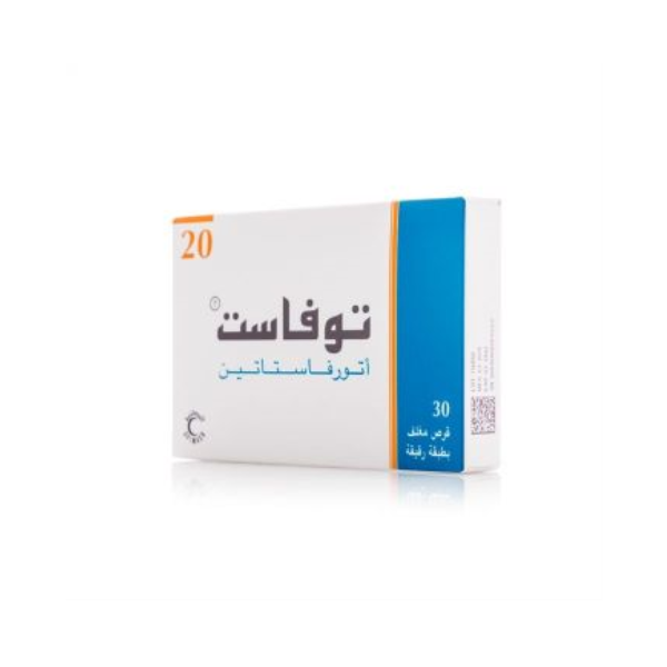توفاست 20 ملغ 30 قرص