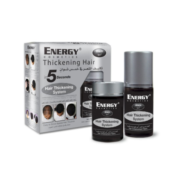 Energy Hair Thickening System Kit Black