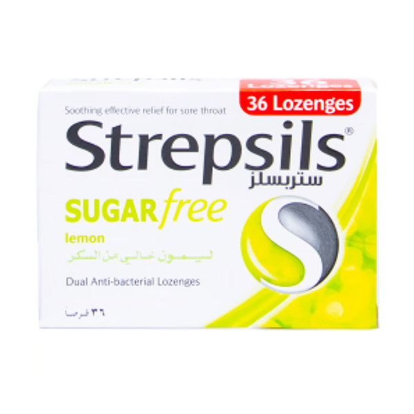 Strepsil Lemon Sugar Free 36'