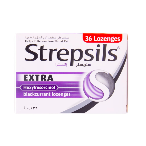 Strepsils Extra Black Currant 36'