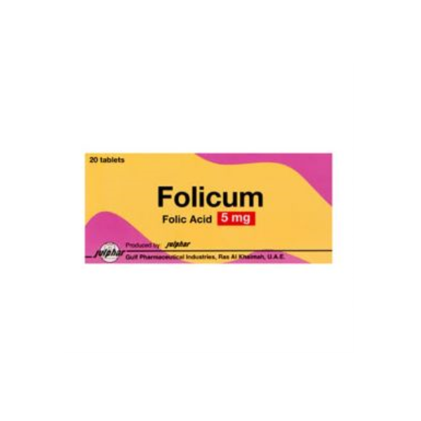 Folicum 5 Mg Tab 20's