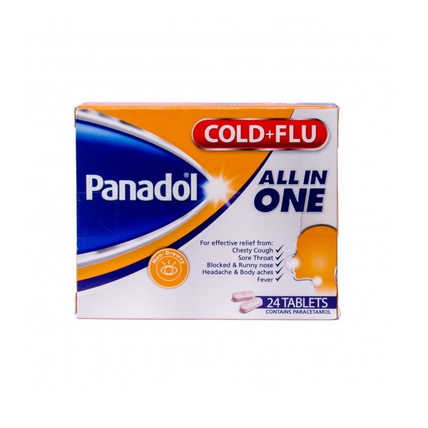 Panadol Cold+flu All In One 24 Tabs (10)