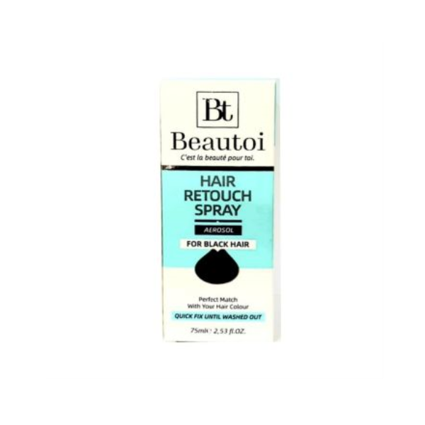 Beautoi hair retouch spray 75ml for black hair