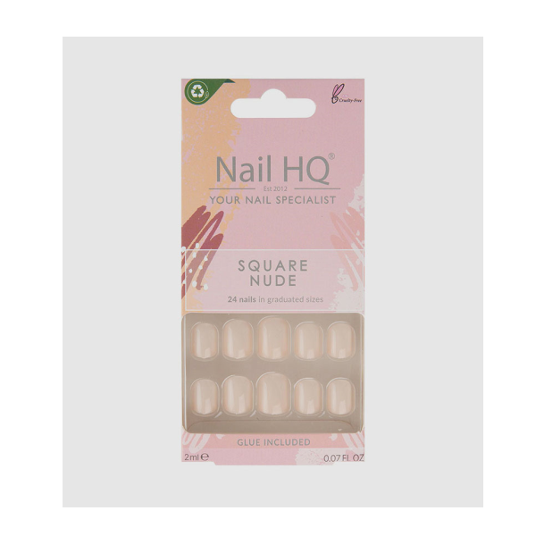 Nail HQ Square Nude Nails (24 Pieces)