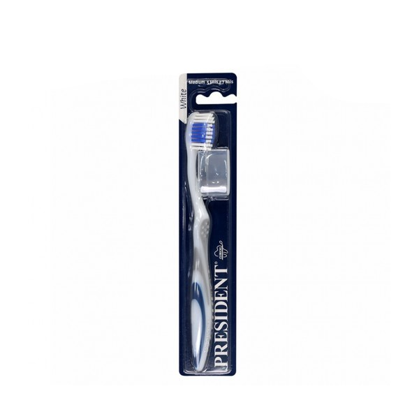 President White Medium Tooth Brush