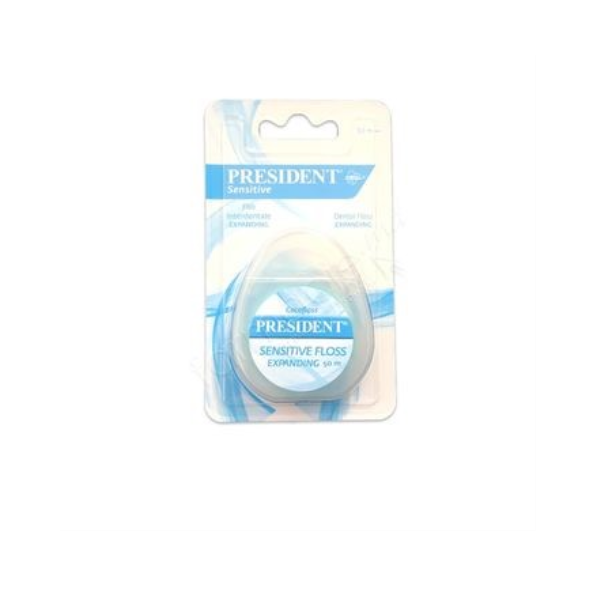 President Sensitive Expanding Dental Floss 50 M