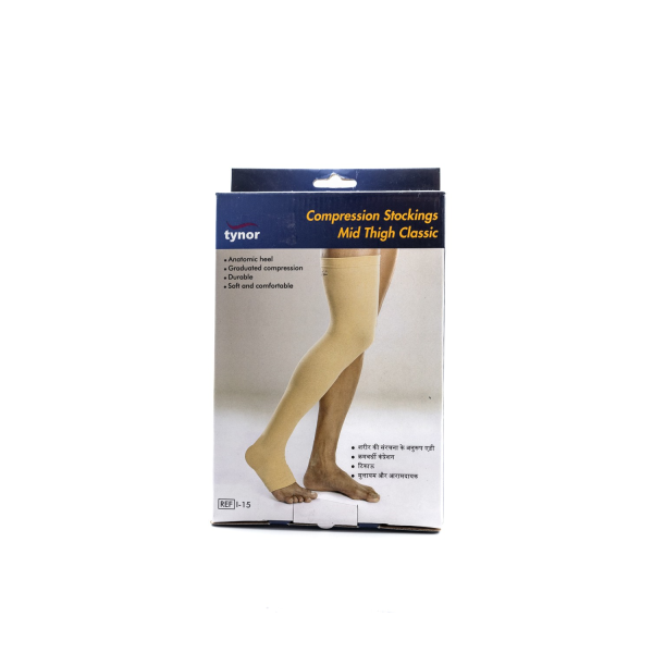 Tynor Comp Stocking Mid Thigh(L) (I 15)