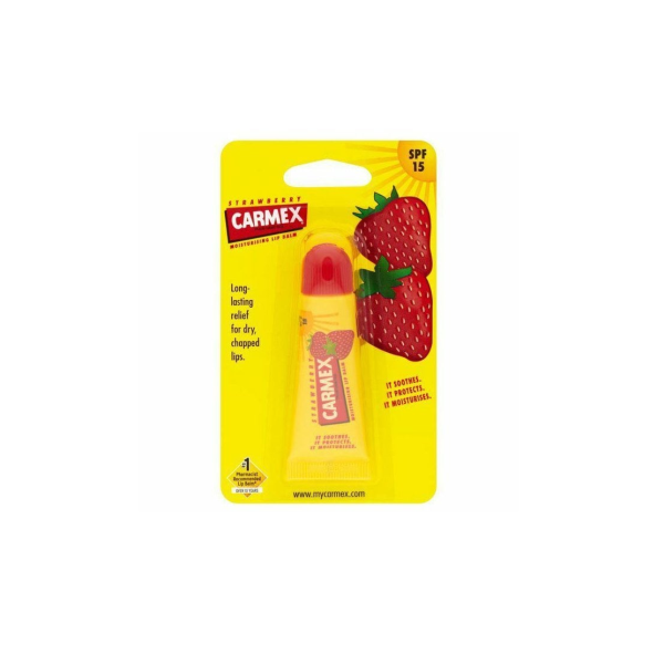 CARMEX Classic Lip Balm Strawberry Tube SPF 15 10g